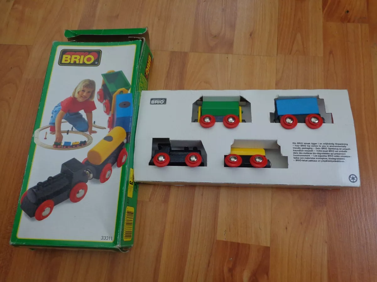 VINTAGE BRIO 1990 WOODEN TRAIN RAILWAY 33311 FREIGHT EXPRESS 4