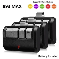 3pcs for Chamberlain LiftMaster Craftsman 893LM 893Max Garage Door Opener Remote