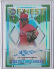 Bryson Stott 2022 Topps Finest Flashbacks Refractor Auto RC 3/25 #95FA-BS