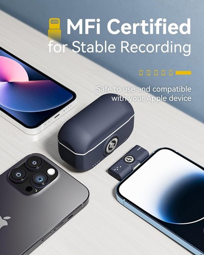 Hollyland Lark M2 Wireless Lavalier Mikrofon für iPhone Lightning - Afbeelding 6 van 12