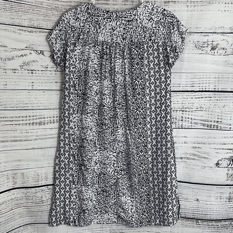 Camisa para dormir Stan Herman para mujer cuello pequeño manga gorra rayón ropa para dormir Foto 4 de 4