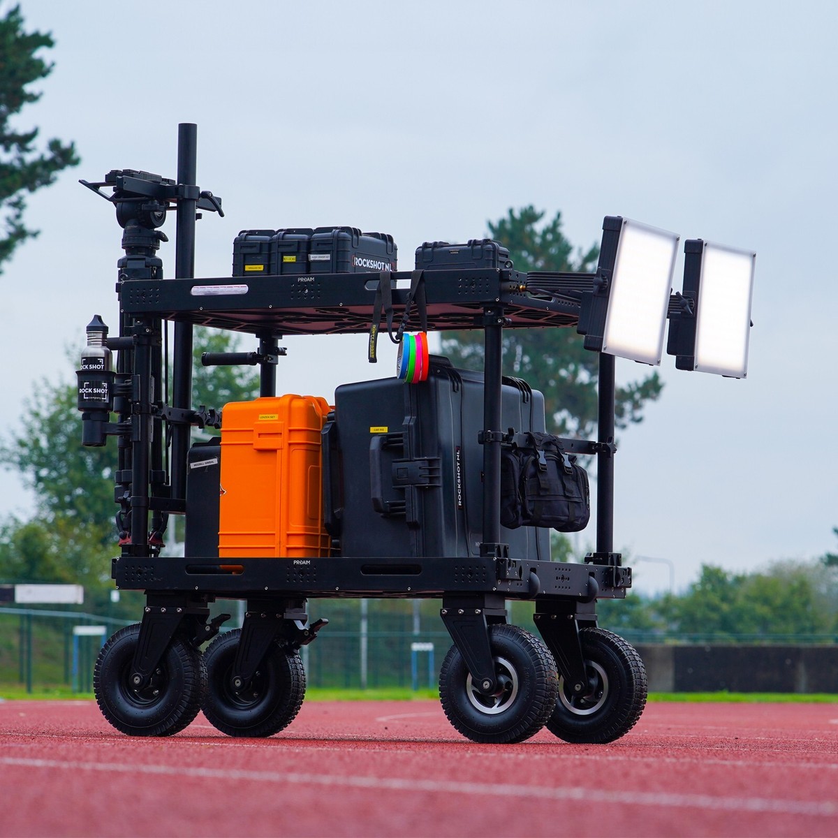 Carrello Telecamera Proaim Atlas V2 - Fino A 500kg, Ruote Pneumatiche, Per Video, Studio, Palco - Foto 11