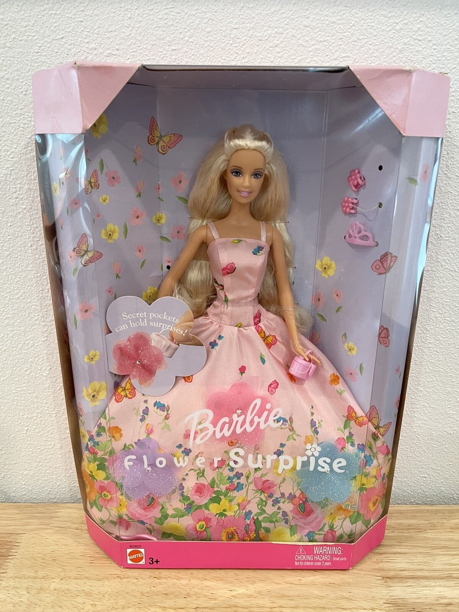 mattel barbie dolls barbie flower surprise