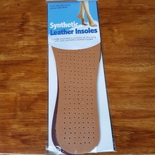 Synthetic Leather Insoles Unisex Men's Women's Insert Custom Fit Cut to Size