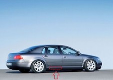 Nueva tira protectora trasera derecha genuina VOLKSWAGEN Phaeton 3D0854634A6W8 OEM