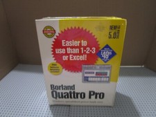 BORLAND QUATTRO PRO VER 5.0 FOR WINDOWS--3.5" DISKS--BRAND NEW SEALED
