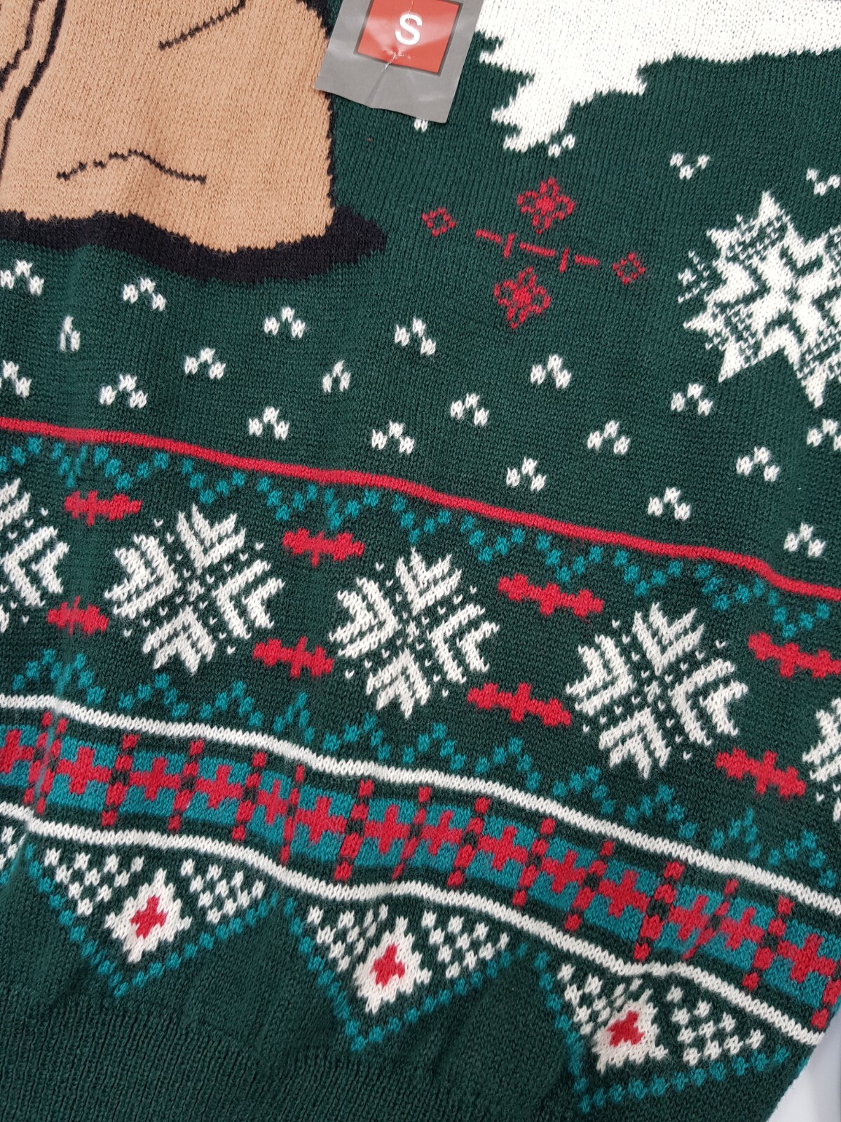 Star Wars Grogu Baby Yoda Xmas Jumper Novelty Knitted Green Mandalorian S Small image 7