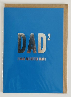 2 Papas sind besser als 1, Glückwunschkarte zum Vatertag, neu mit Umschlag