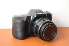 80's Olympus OM101 Power Focus Camera w/Zoom 35-70mm Lens - Black