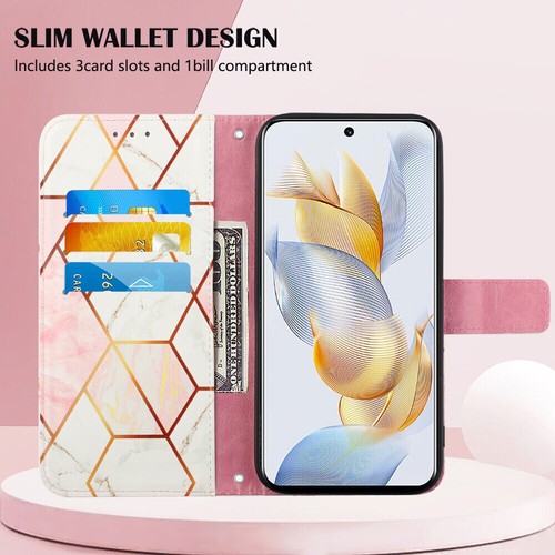 Marble Leather Wallet Phone Case For Infinix Note 11 12 Hot 11 Tecno Camon Spark - 第 3/14 張圖片