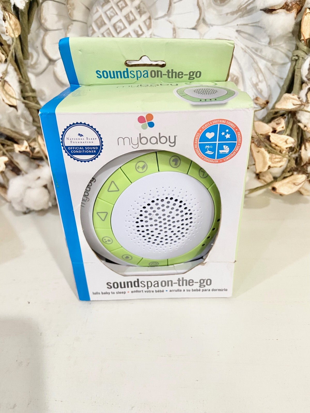 MyBaby Baby Sound Machine, White Noise Sound Machine for Baby, Travel and Nurser-image
