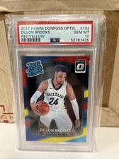2017-18 Donruss Optic Dillon Brooks Red Yellow Prizm Rated Rookie PSA 10 C6