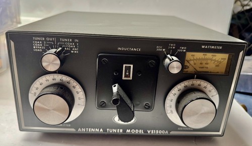 Vintage Estate Find Barker & Williamson B&W VS1500A HF Antenna Tuner 300 Watts