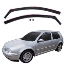 Windabweiser GP Regenabweiser Für VW Golf 4 1997-2004 3-Türer 2-Tlg Set Schwarz