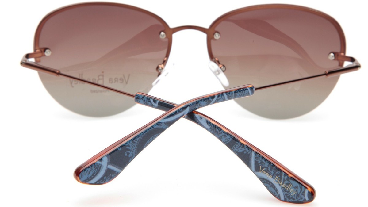 New Vera Bradley VB Alina Indio (INO) BRONZE Polarized 