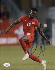 Team Canada Alphonso Davies Autographed Signed 8x10 Photo JSA COA #6