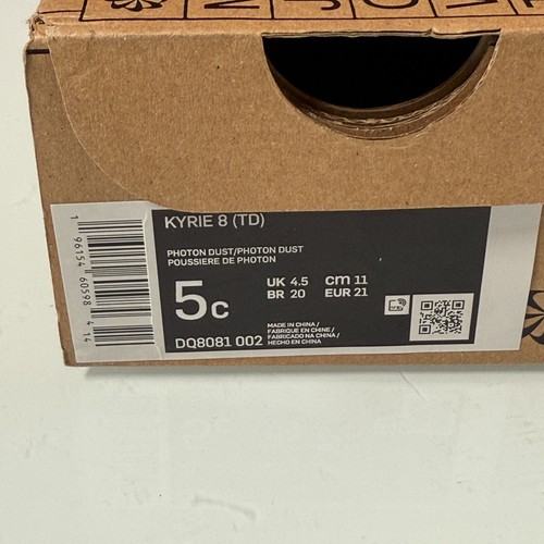Nike Shoes Boy Size 5C Todder Kyrie 8 SE TD Baltic Blue Green Basketball sneaker - Picture 9 of 9