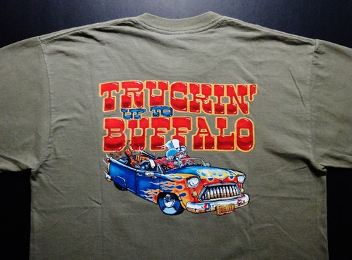 Grateful Dead Shirt T Shirt Truckin' Up To Buffalo 7/4/89 1989 Biffle 2005 GDP L - Picture 8 of 12
