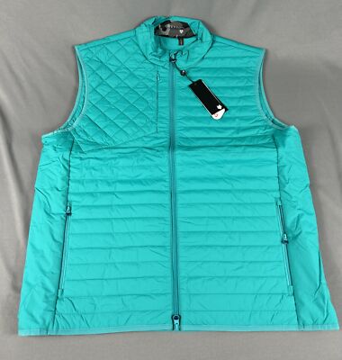 Greyson Golf Vest Yukon Ultralight Waterproof XL Rabbit Foot Green MSRP $225