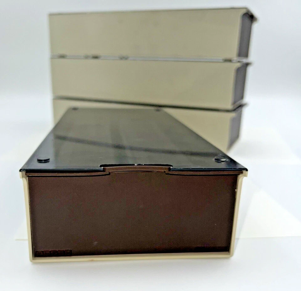 Lote De Colección De 4 Estuches Deslizables Rectos Posso Hechos En Francia 50 Diapositivas Por Bandeja Foto 3 de 4