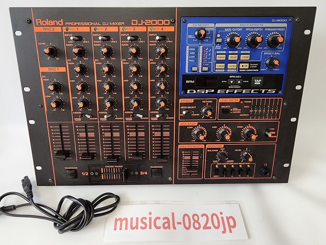 Roland DJ-2000 Professional DJ Mixer 4 channel Mixing