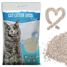 Katzenstreu 5l Naturstreu Bentonitstreu Klump...