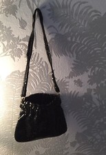 VINTAGE, Black, Sequined Handbag, Purse, Pocketbook, Evening Bag