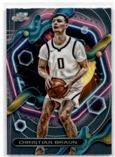 2023-24 Topps Chrome Cosmic #35 Christian Braun Nuggets