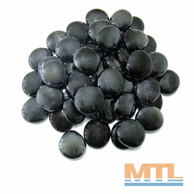 10 kg Glasnuggets Schwarz irrisierend 25/30 mm (4,99 EUR/kg)
