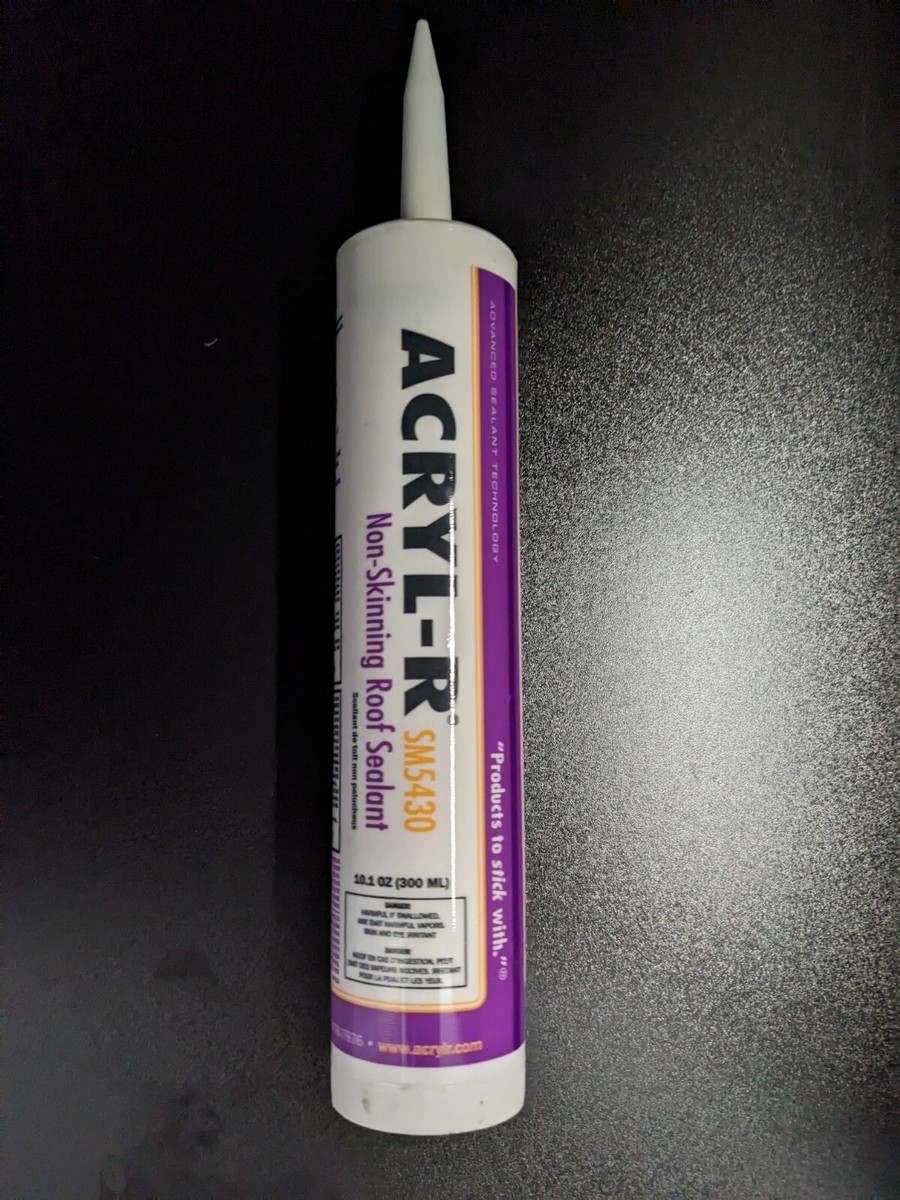 Non-skinning Roof Sealant ACRYL-R SM5430 White Roof Sealant Caulk - 10. ...