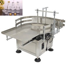 23.6" Desktop Automatic Bottle Accumulation Table Turning Table Speed Control
