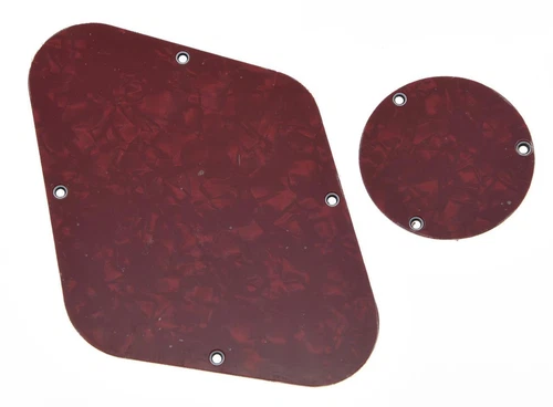 LP Rear Control Plate & Switch Plate Cavity Cover for Gibson Les Paul Red Pearl