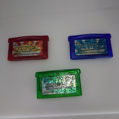 Pokémon Ruby & Sapphire ＆Emerald Japanese Game Boy Advance software