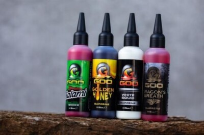 Korda Goo Salami Smoke,Dragon's Breath Supreme,White Squid,Golden Honey Fishing