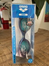 New Arena Adjustable Swimming Goggles, Blue/Light Blue - Junior Size 6-12 Years