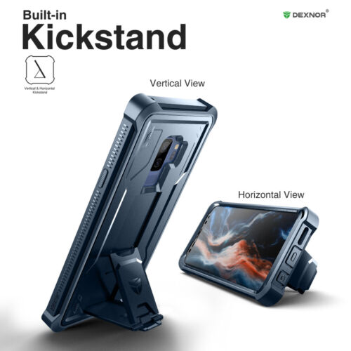 Funda Dexnor para Samsung Galaxy S9 Plus S9+ resistente cubierta resistente con soporte - Imagen 34 de 52