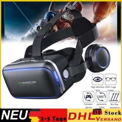 VR Brille Virtual Reality Headset 3D VR Brille, für 4-6'' iPhone & Android Phone