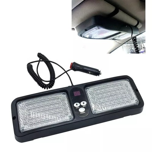 86LED Car Strobe Light Emergency Warning Lamp Shield Visor 12 Flashing Pattern - Picture 10 of 21