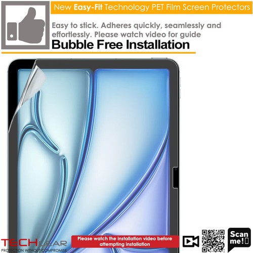 2x TECHGEAR MATTE Anti-Glare Screen Protectors for Apple iPad Air 13" 2025 2024 - Picture 6 of 6