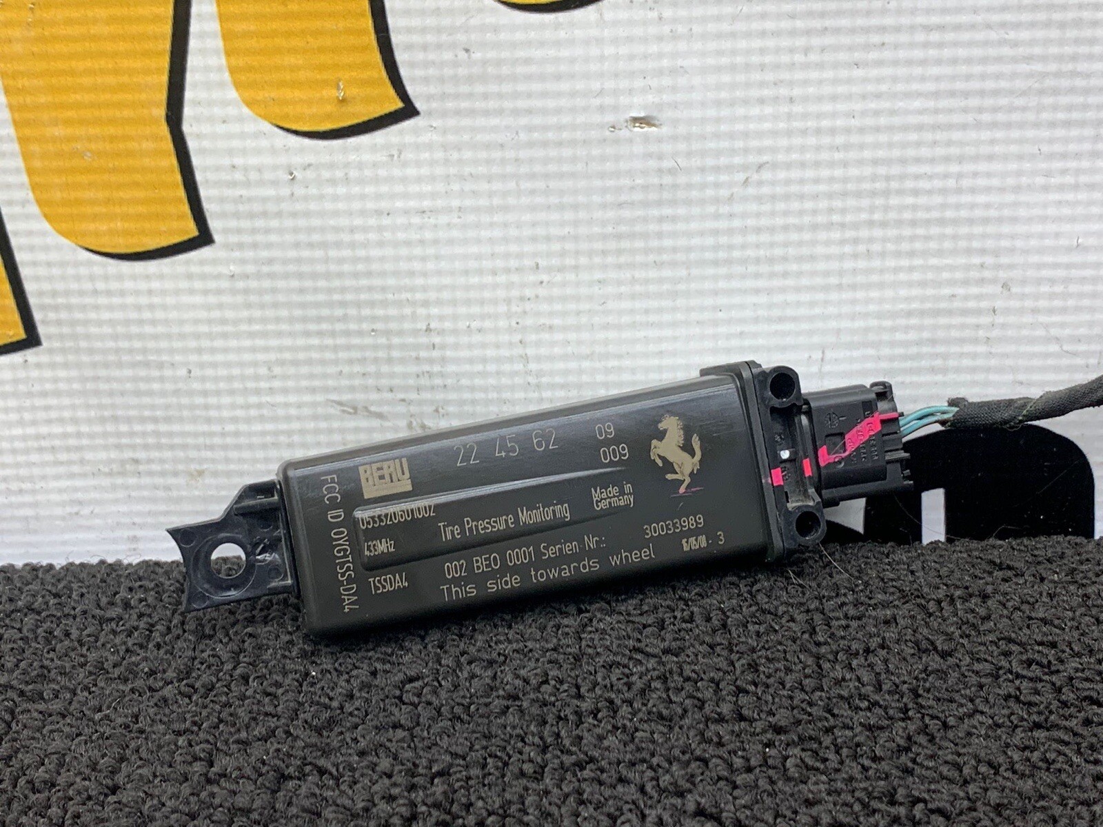 2008 MASERATI GRANTURISMO TIRE PRESSURE MONITORING SYSTEM ANTENNA OEM