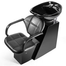 Artist Hand Backwash Shampoo Ceramic Bowl Sink ChairUnit Station Beauty SpaSalon