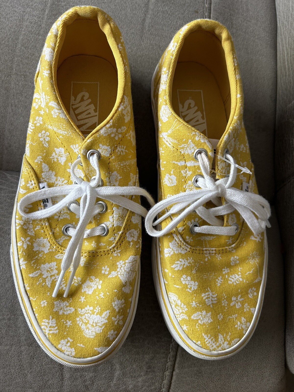 Vans Doheny Floral Shoes Yellow Floral Size Women's 721356