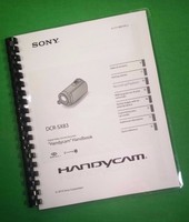 Laser Printed Sony Sx83 Handycam 96 Page Owners Manual Guide Laser Printed Sony Sx83 Handycam 96 Page Owners Manual Guide