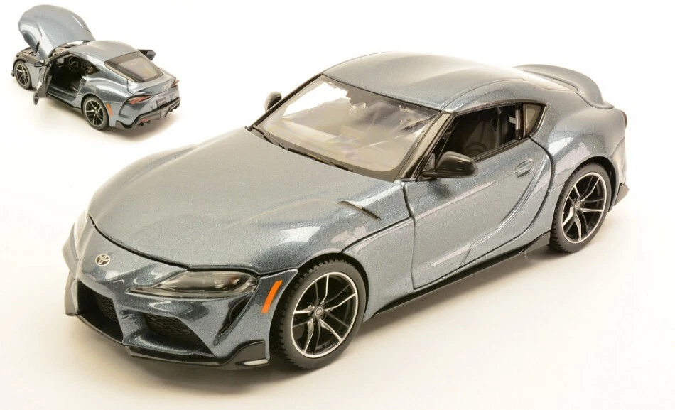 MODELLINO AUTO STATICO MAISTO TOYOTA SUPRA GR SILVER MODELLISMO SCALA 1:24 - Immagine 3 di 4