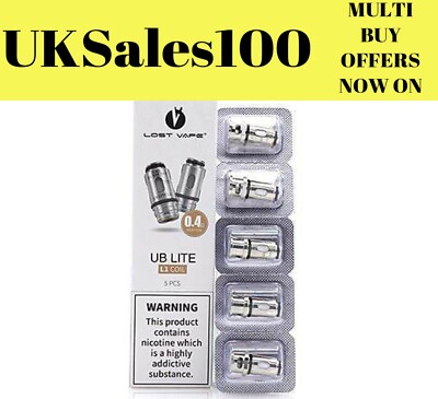 Lost Vap UB Lite Replacement Coils ~ Pk of 5 ~ L3 ~ L5 ~ L6 ~ L1 ~ Ecig ~