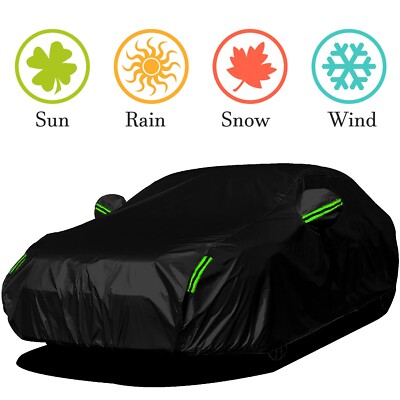 For Pontiac Firebird 1967-2002 Car Cover UV Protection Dust Resistant Black