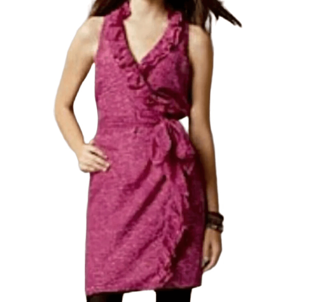 strapless open back dress Pink Cheetah Swing Dress