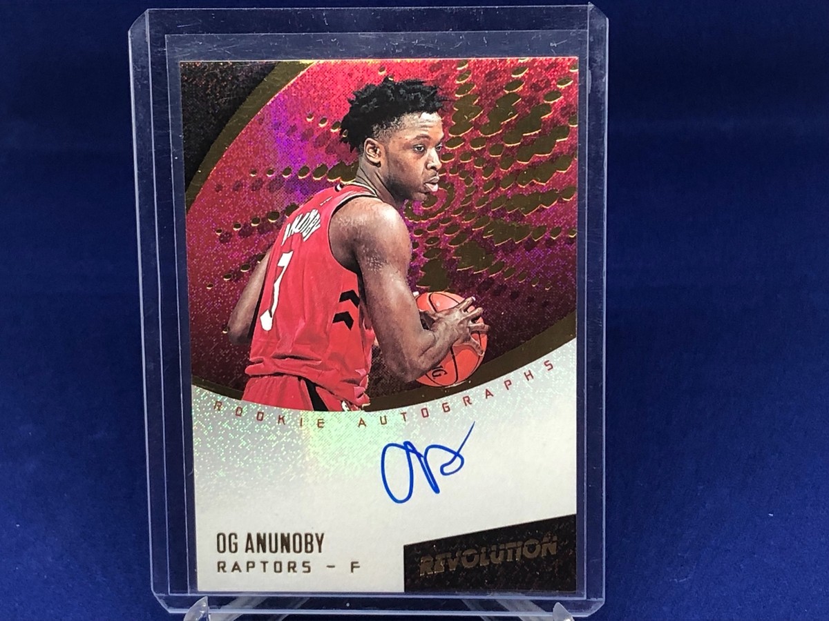 OG ANUNOBY 2017-18 PANINI REVOLUTION ROOKIE ON CARD AUTO RC | eBay