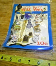 Vintage display card 10c why not key chain snake flasher watch lighter #jd517