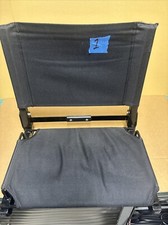 Lot Of 4 The Stadium Chair Company Blk Bleacher Seat Cushioned Seat Comfort